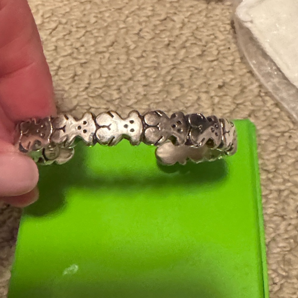 Tous Bear Silver Cuff Bracelet